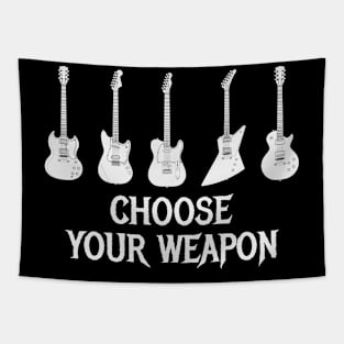 Choose Your Weapon Electric Guitars Lineup Tapestry