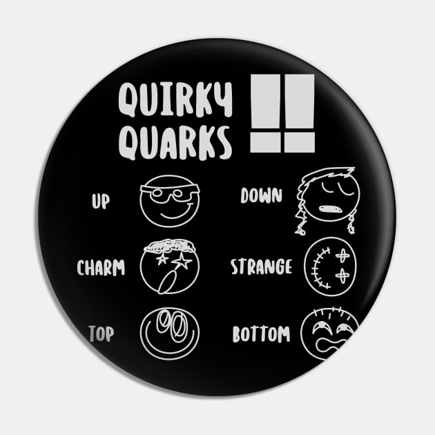 Quirky Quarks Pin by Made by Popular Demand