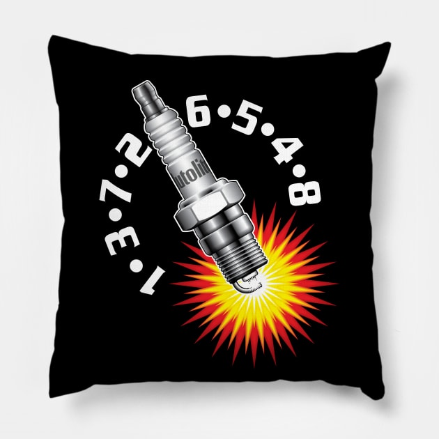 1-3-7-2-6-5-4-8 Pillow by BriteDesign