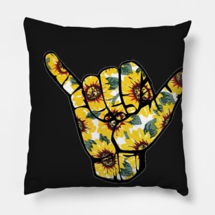 Sunflower Shaka Hand Pillow