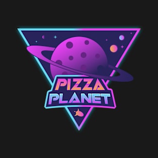 Pizza Planet Neon Logo T-Shirt