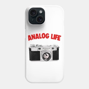 Analog Life / Camera Geek Gift Design Phone Case