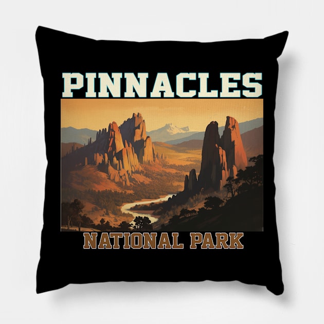 Pinnacles National Park Pillow by Schalag Dunay Artist