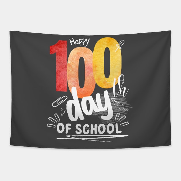 100 days of school Tapestry by M.Y