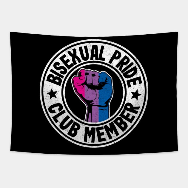 Bisexual Pride Club Member Funny Bi Pride Tapestry by Kuehni