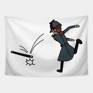 Mr. Inference Angry Cartoon Tapestry