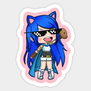 Itsfunneh Stickers Teepublic - roblox anime decals for electric state