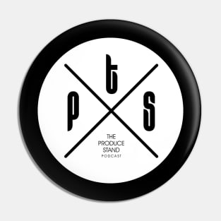 The Produce Stand Podcast patch white Pin