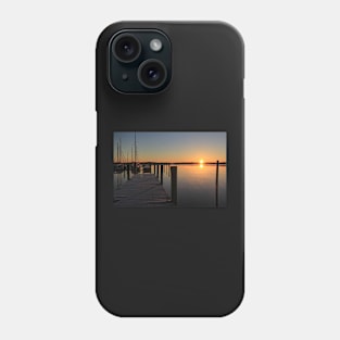 Winter Sunrise on the river. Phone Case