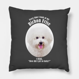 Lucky Bichon Pillow