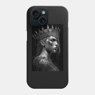 Fierce Warrior Queen Illustration Phone Case