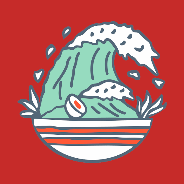 Ramen Waves by Illusion Art