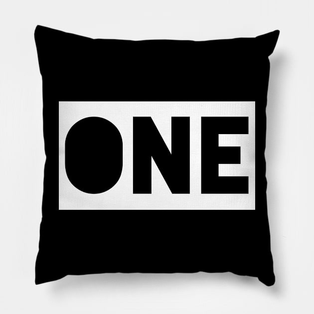 ONE! Pillow by VellArt