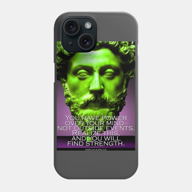 Marcus Aurelius Inspirational Quote 3 Phone Case by pahleeloola