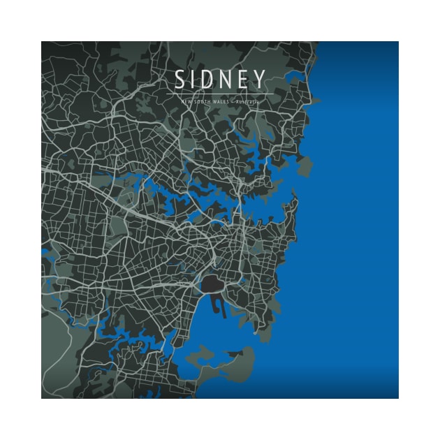 SIDNEY MAP by boy cartograph