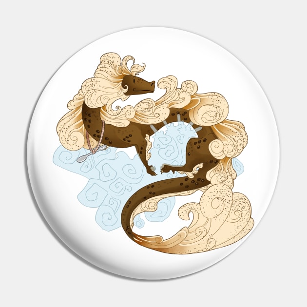 Coffee dragon Pin by iisjah