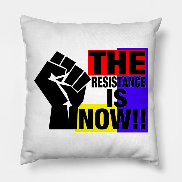 THE RESISTANCE Pillow by truthtopower