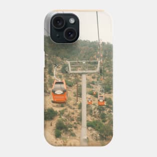 Vintage style ski lift Phone Case