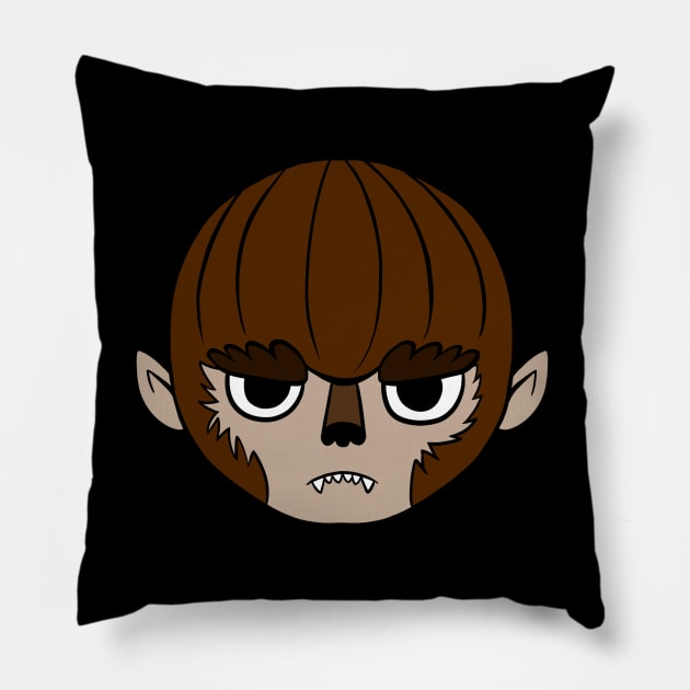 Chibi Classic Werewolf Pillow by LonelyBunny