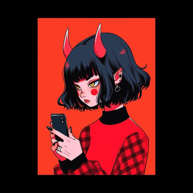 Demon anime girl by Wenmuco