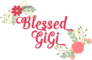 Blessed GiGi Floral Christian Grandma Design Magnet