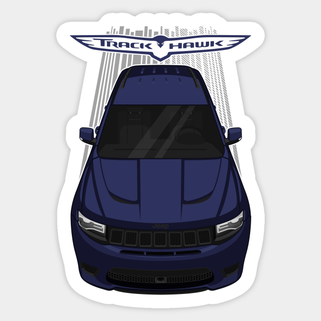 Jeep Grand Cherokee Trackhawk True Blue Blue Trackhawk Aufkleber Teepublic De