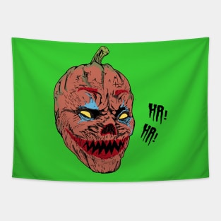 JOKER PUMPKIN HEAD Halloween Tapestry