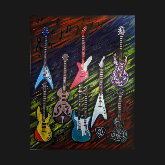 Electric Guitar Collection by Matt Starr Fine Art