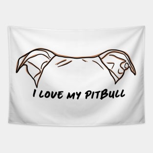 Pit Bull Love Tapestry