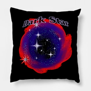 Red blue dark star Pillow