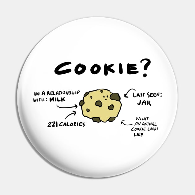 A Cute Cookie Pin by cheapyblue