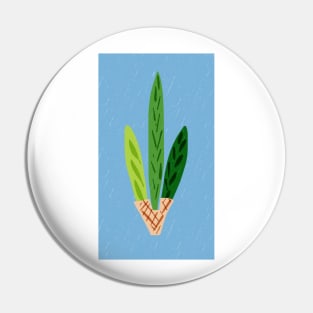 Lulav Light Blue Print Pin