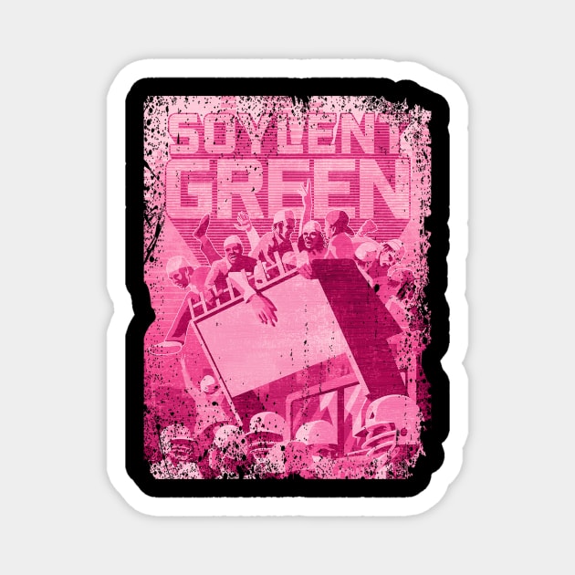 Green Where Science Fiction Meets Social Commentary Magnet by Mythiana
