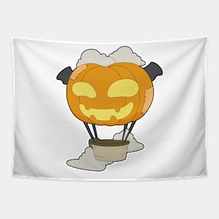 Hot air balloon Halloween Pumpkin Tapestry