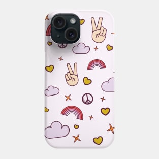 Rainbow, heart, cloud and star - Peace 2 Phone Case