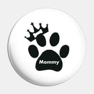 Mommy name made of hand drawn paw prints Pin