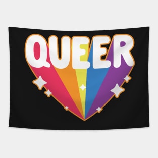 Queer Rainbow Gay Pride Tapestry