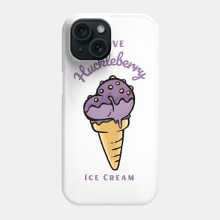 I Love Huckleberry Ice Cream Phone Case