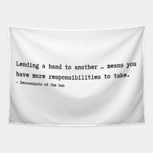 Descendants of the Sun  Quotes Tapestry