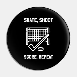 skate shoot score repeat Pin