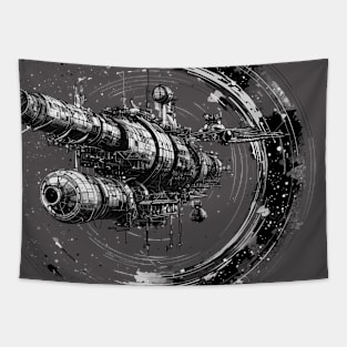 Space ship Tapestry