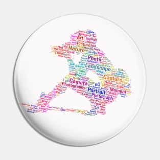 Photographer Photography Silhouette Shape Text Word Cloud Pin