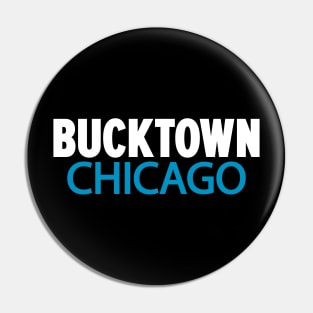 Bucktown Chicago Minimal Logo Design - Chicago Neighborhood Series Pin