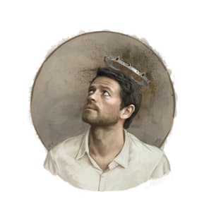 Castiel. White T-Shirt