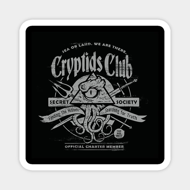 Cryptids Club Magnet by gerryrosee