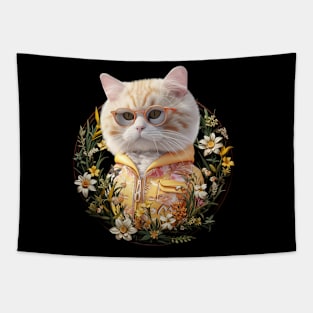 Cat Spring Time 4 Tapestry