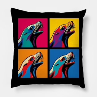 Pop Seals Art - Trendy Marine Life Pillow