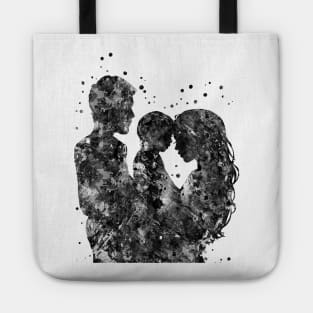 Mother father and son, family Tote