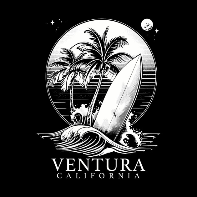 Ventura California Surf  Surfing Surfer by Blen Man Alexia