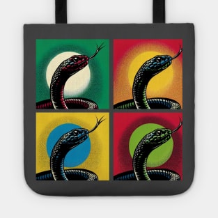 Black Mamba Pop Art - Cool Snake Tote